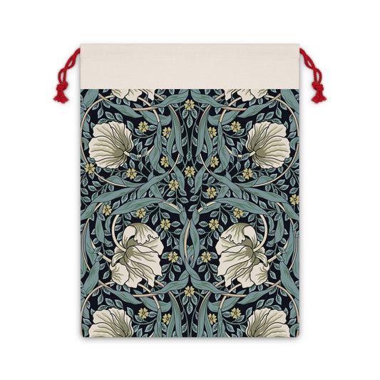 william-morris-co-christmas-linen-drawstring-bag-pimpernel-collection-slate-2