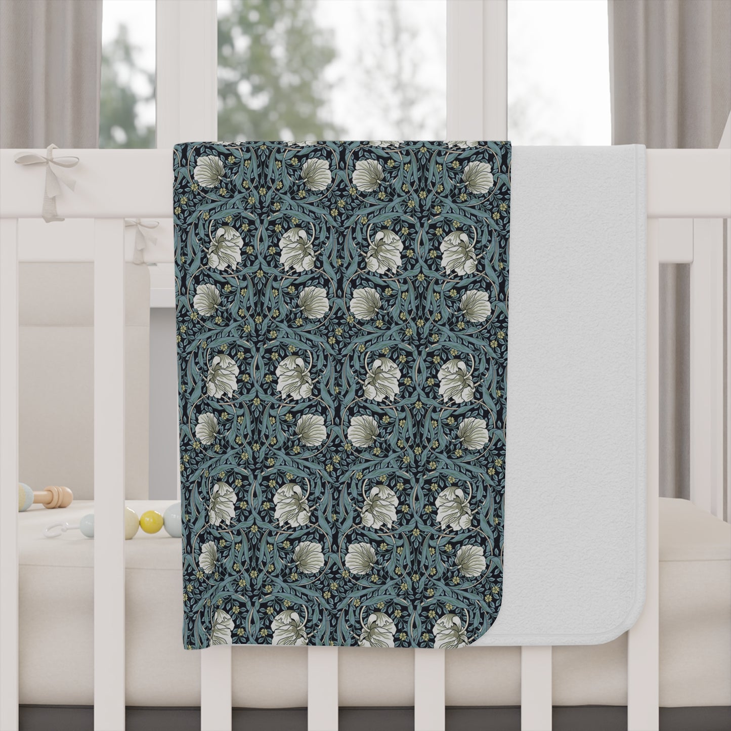 toddler-blanket-by-william-morris-pimpernel-collection-slate-6