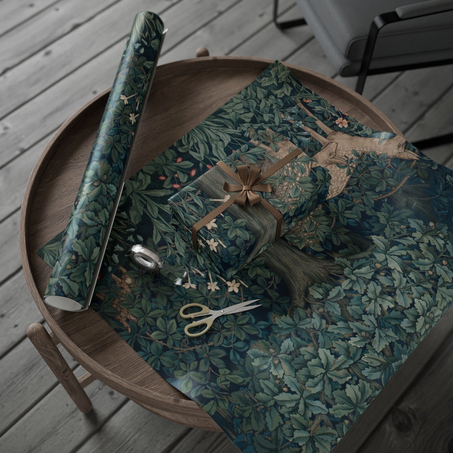 Gift Wrapping Paper inspired by William Morris - Greenery Collection (Dear)