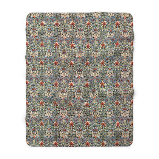 william-morris-co-sherpa-fleece-blanket-snakeshead-collection-3
