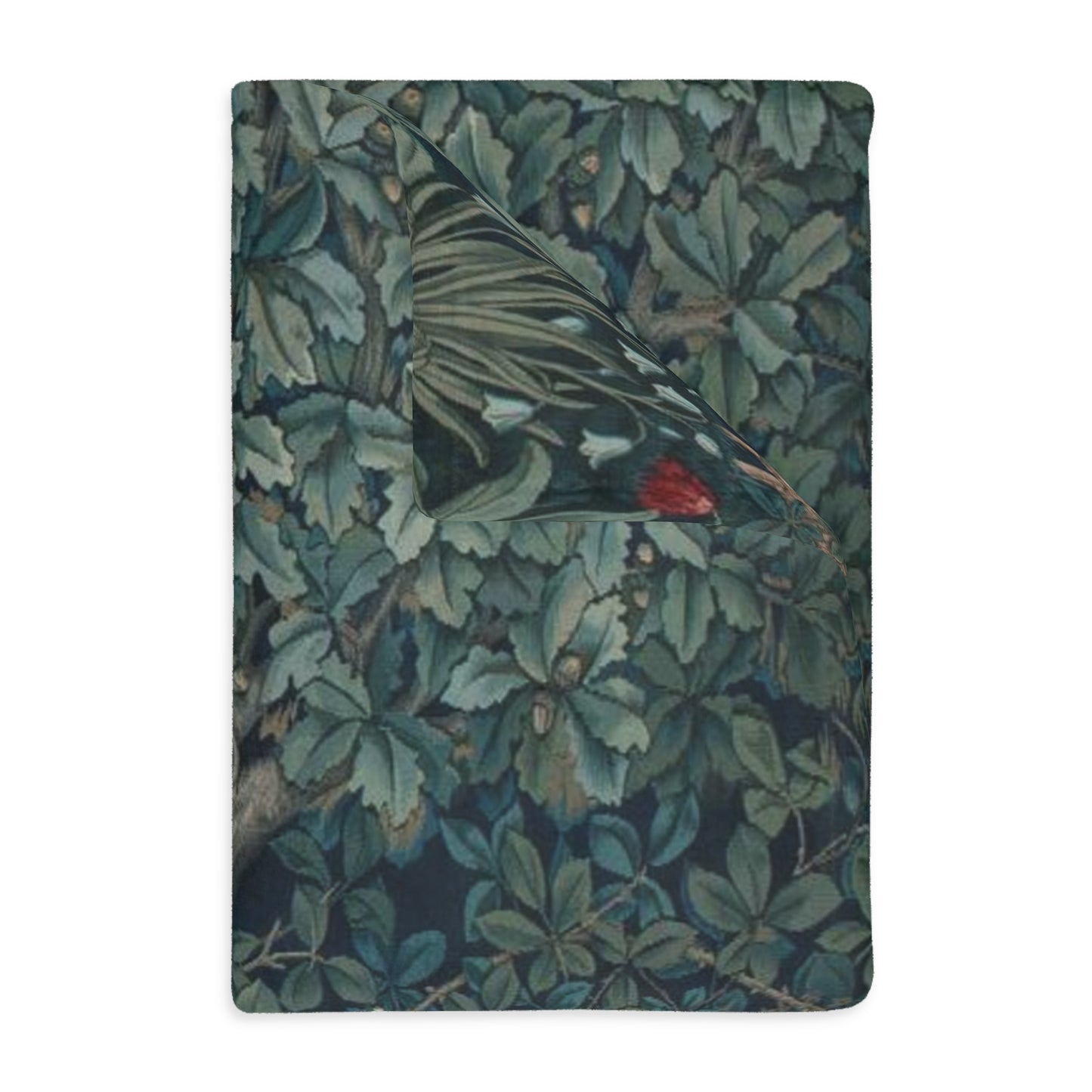William Morris & Co Luxury Velveteen Minky Blanket (Two-sided print) - Greenery Collection - Dear