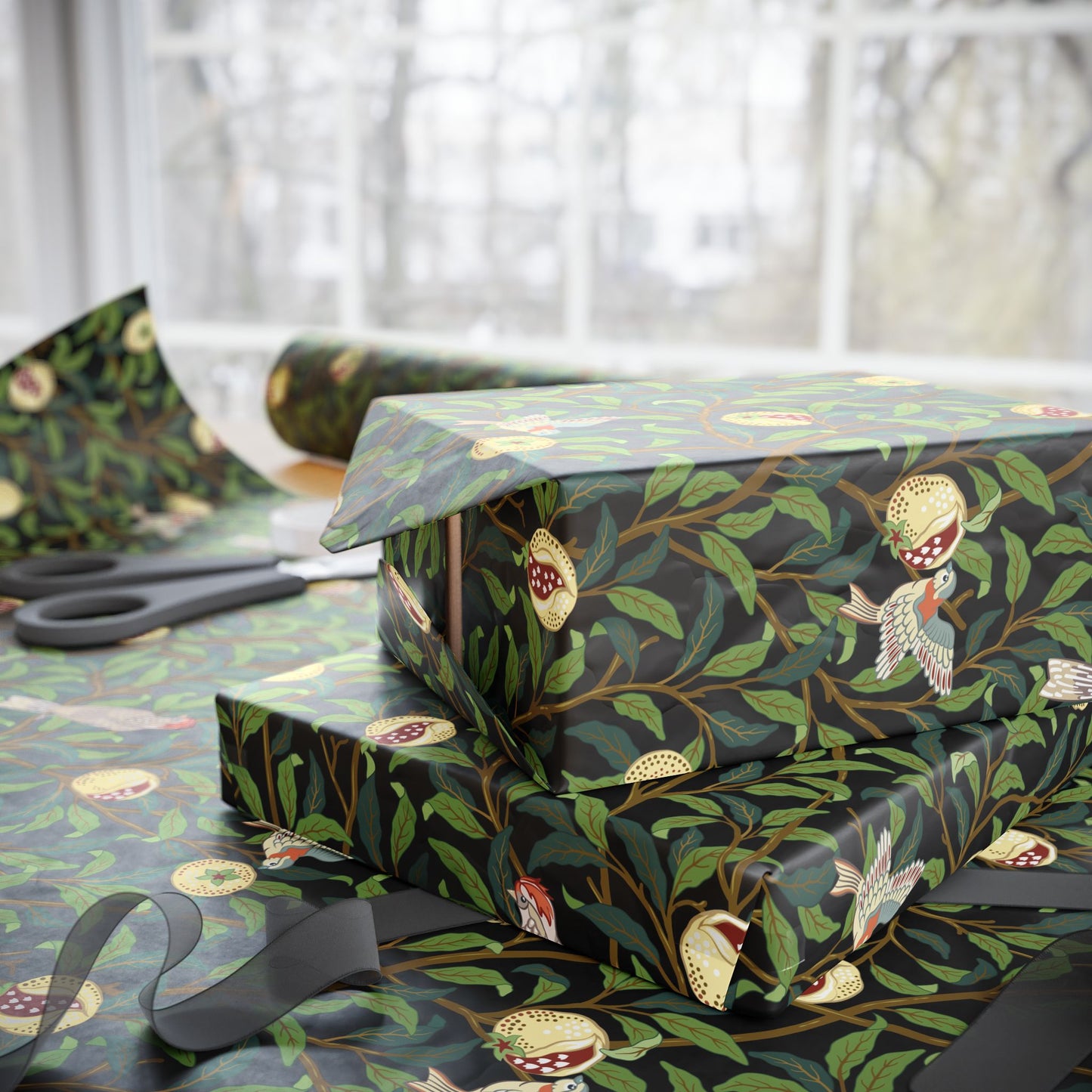 christmas-wrapping-paper-william-morris-bird-pomegranate-onyx-31