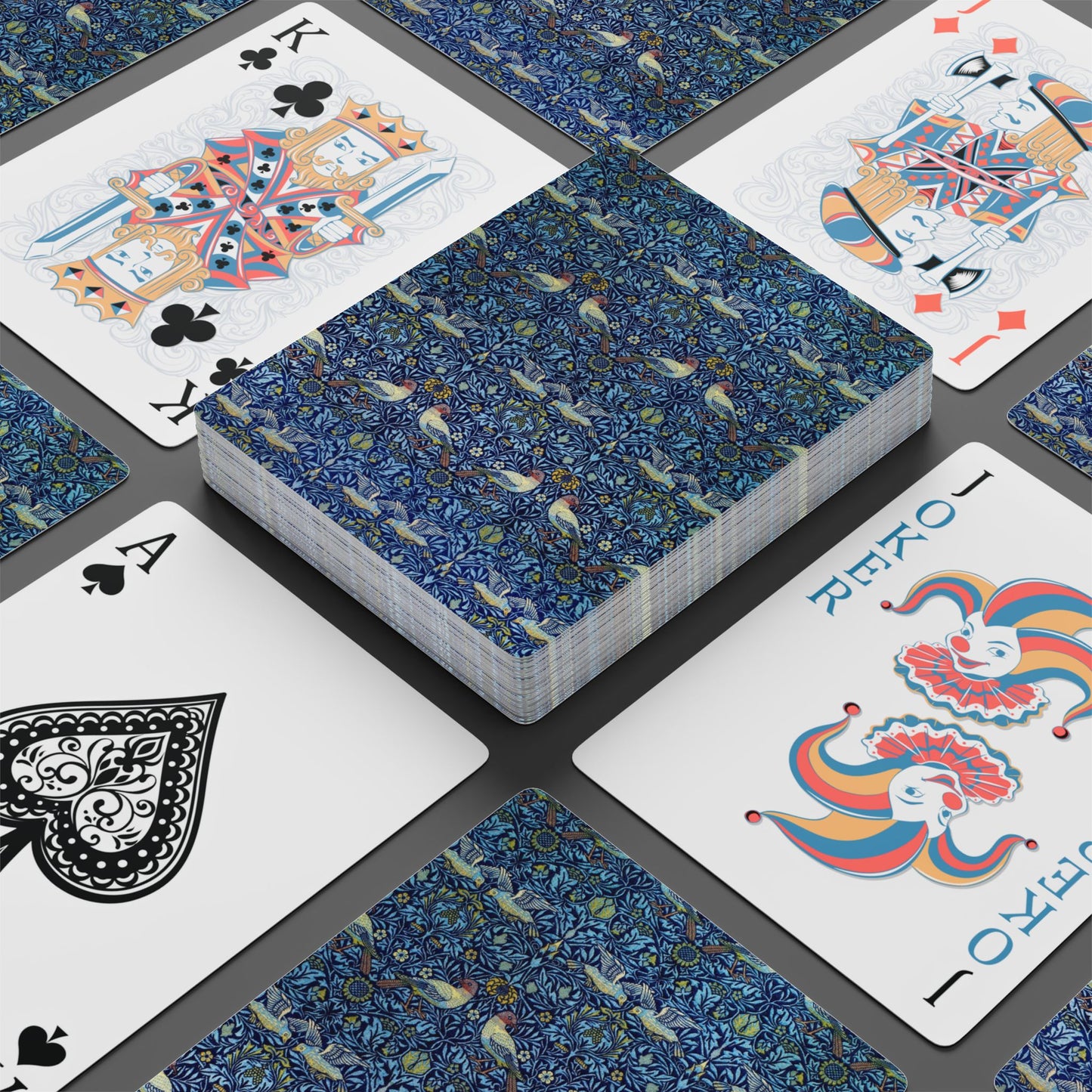 Playing Cards inspired by William Morris - Bluebird Collection