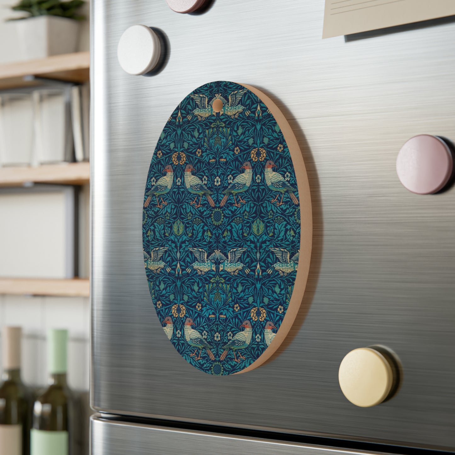 Wooden Christmas Ornaments inspired by William Morris -