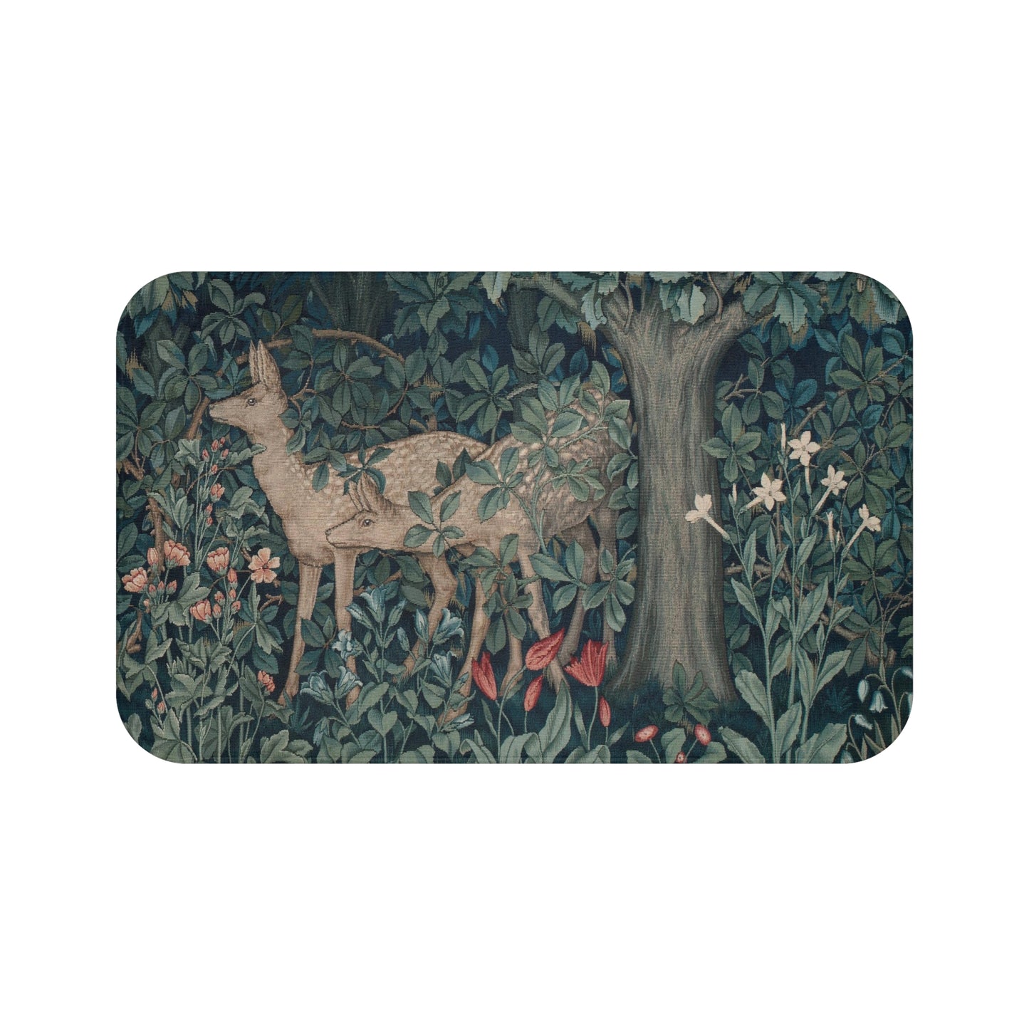 Microfibre Bath Mat inspired by William Morris - Greenery Collection (Dear)