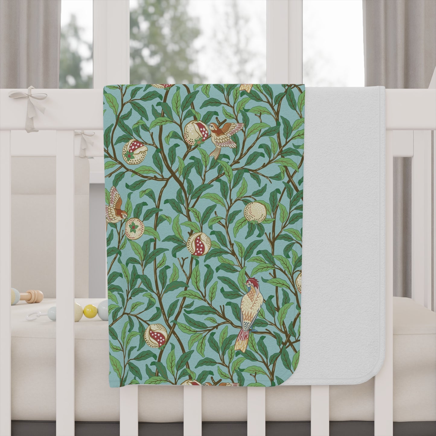 toddler-blanket-by-william-morris-bird-pomegranate-tiffany-blue-6