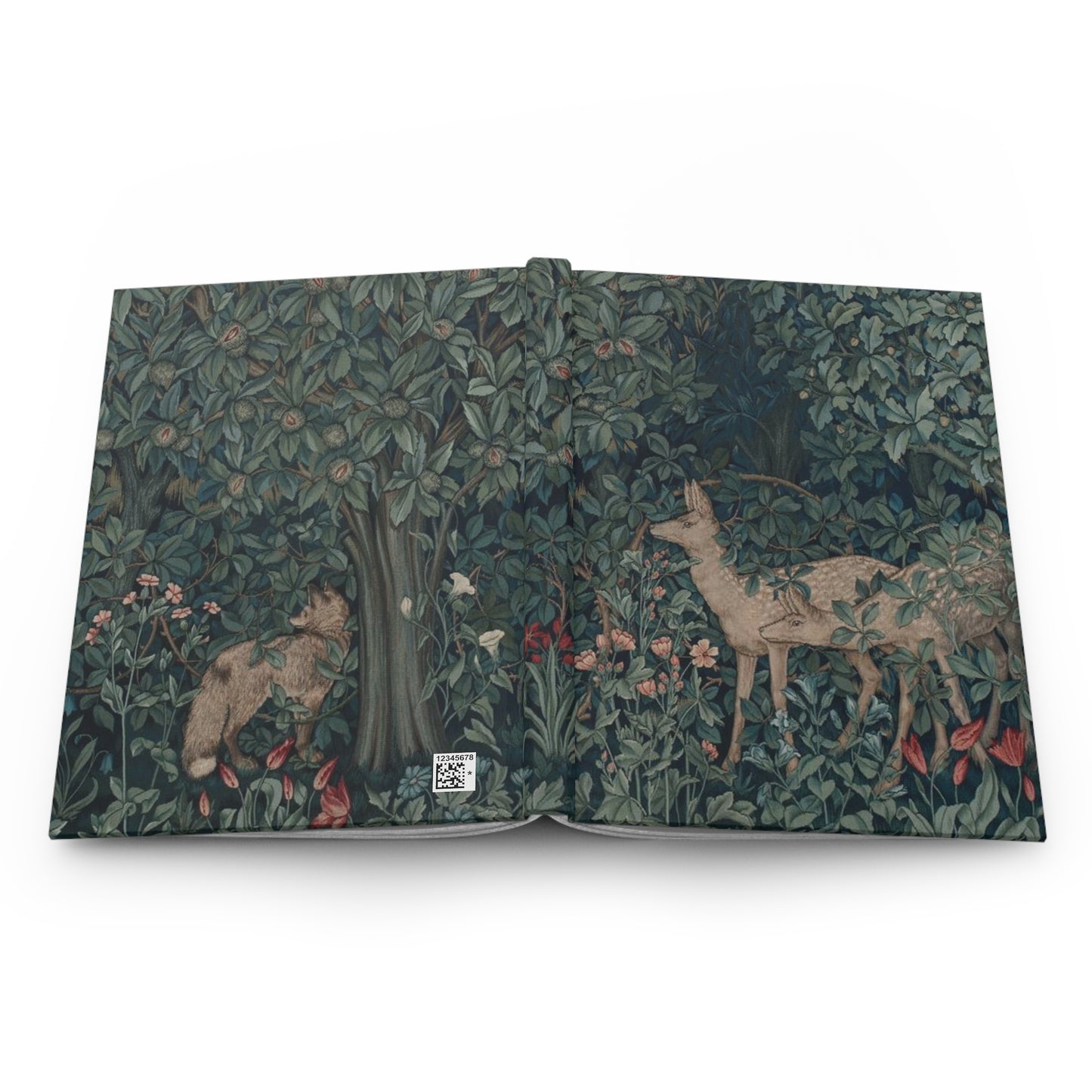 Lined Hardcover Journal inspired by William Morris - Greenery Collection (Dear and Fox)