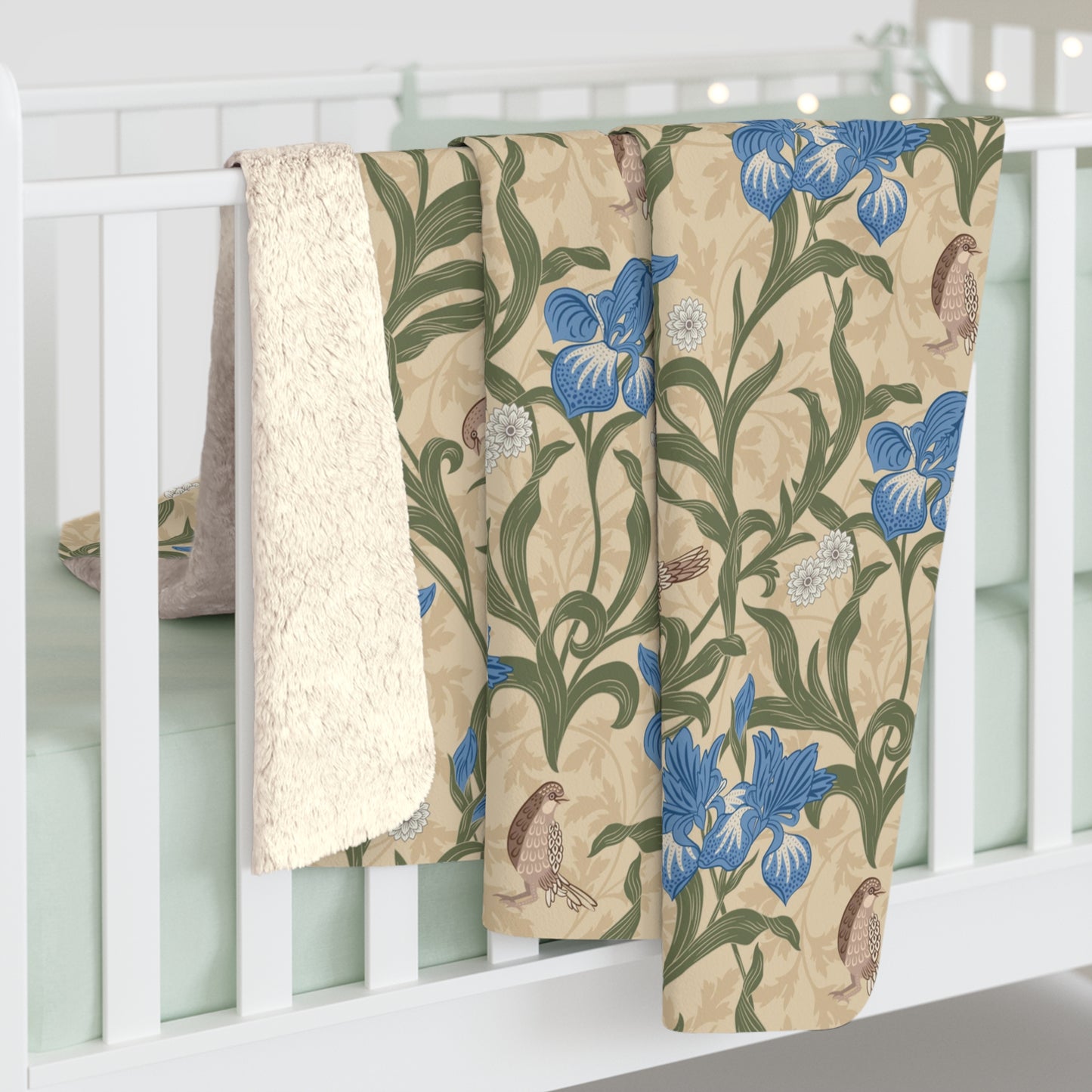 william-morris-co-sherpa-fleece-blanket-blue-iris-collection-9