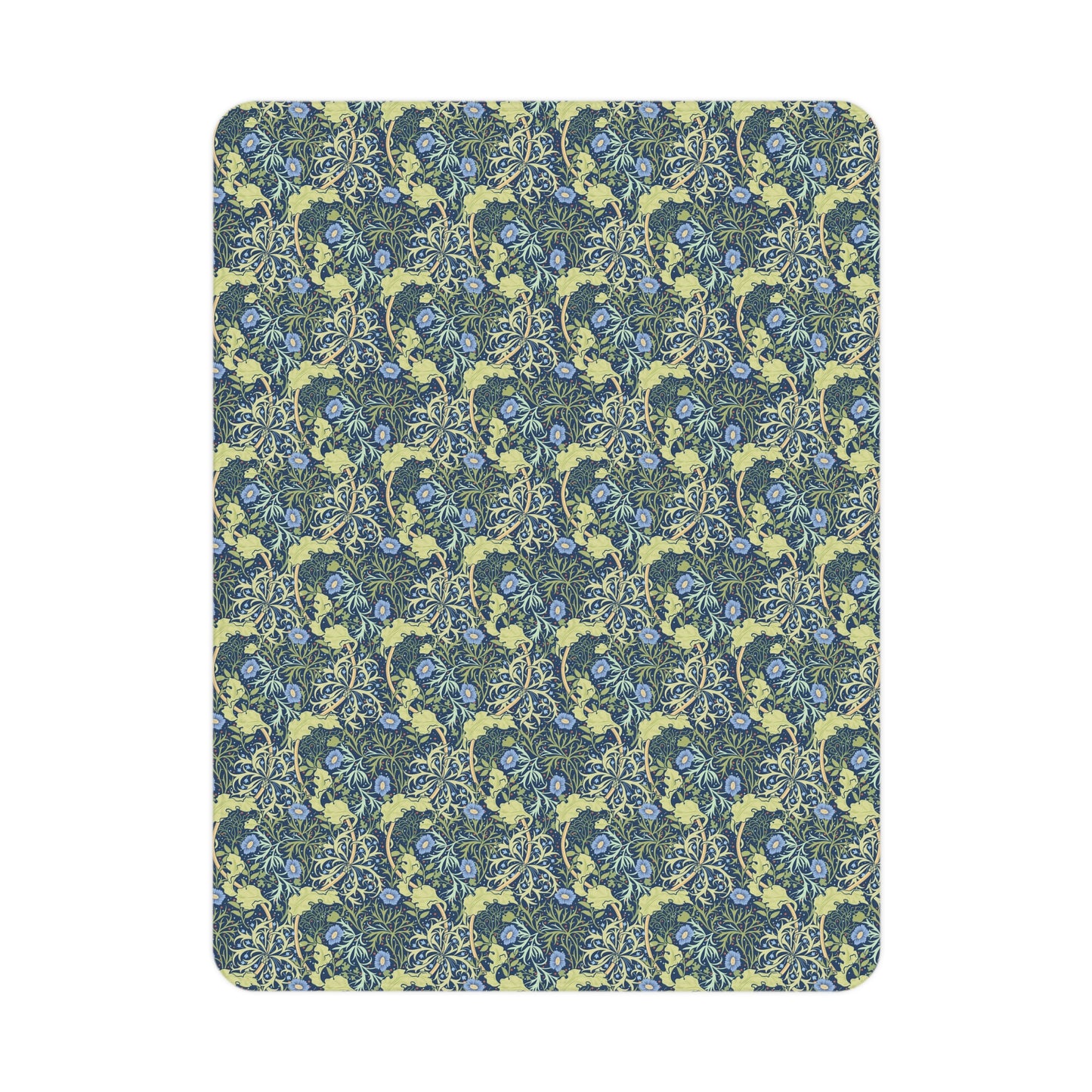 toddler-blanket-by-william-morris-seaweed-collection-blue-flower-3