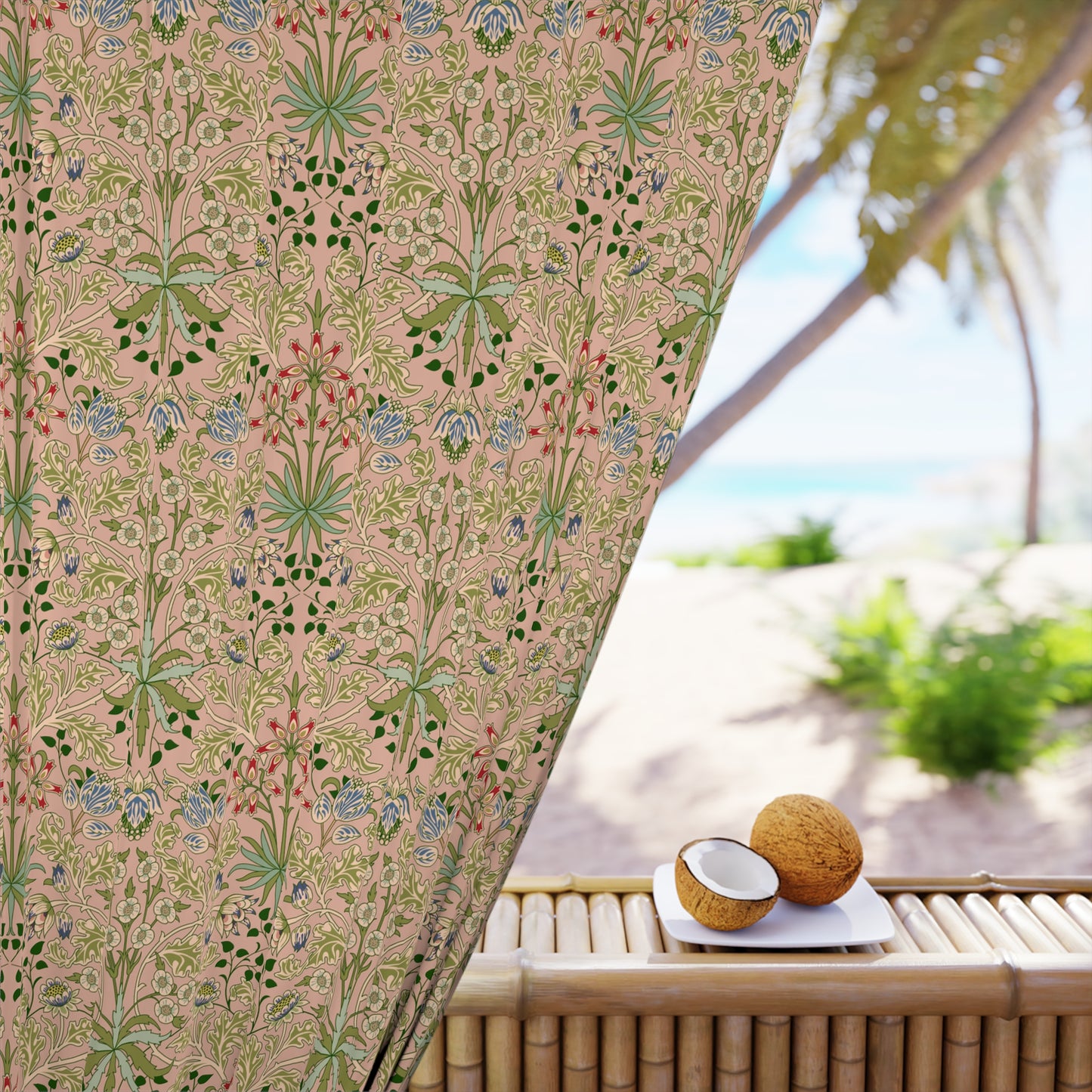 Blackout Window Curtain inspired by William Morris (1 Piece) - Hyacinth Collection (Blossom)