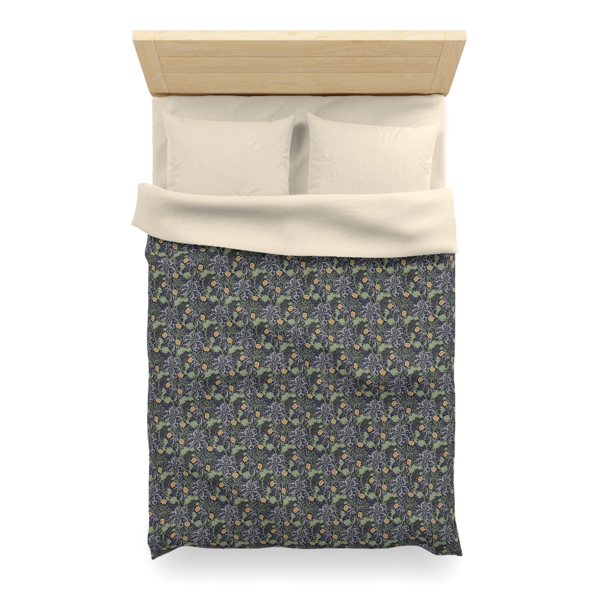 duvet-cover-inspired-by-william-morris-seaweed-collection-yellow-flower-5