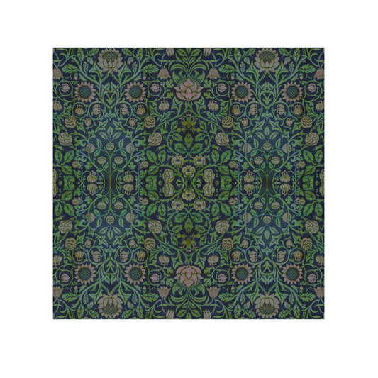 Washcloth inspired by William Morris - Violet and Columbine Collection (Green)