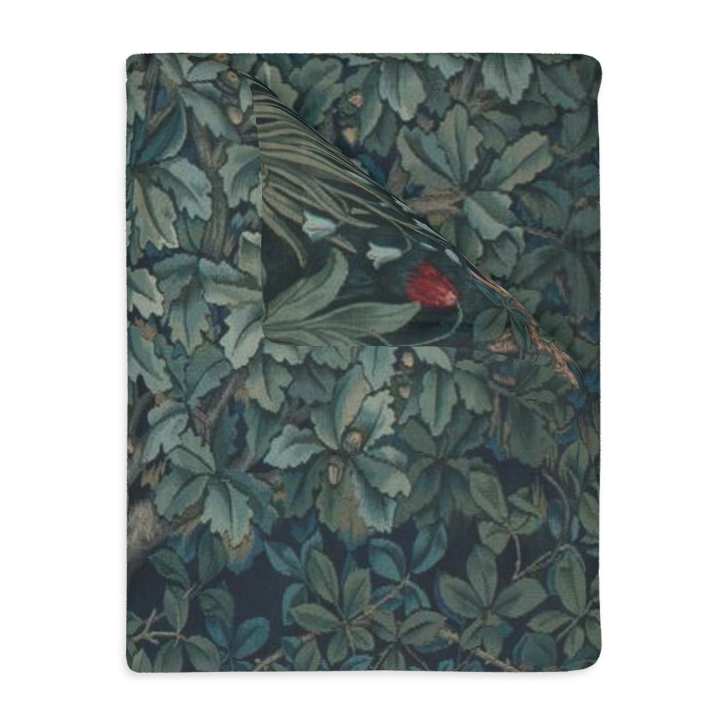 William Morris & Co Luxury Velveteen Minky Blanket (Two-sided print) - Greenery Collection - Dear