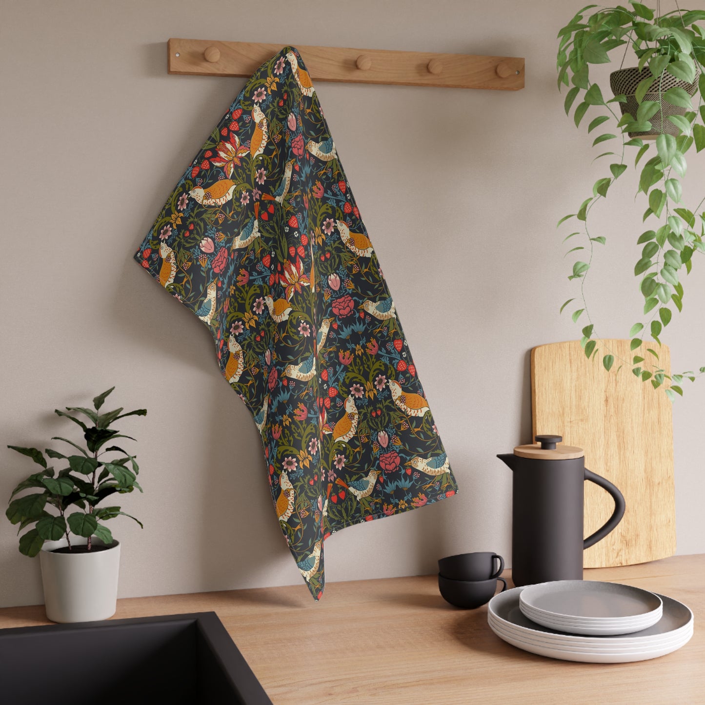 kitchen-tea-towel-by-william-morris-strawberry-thief-ebony-8