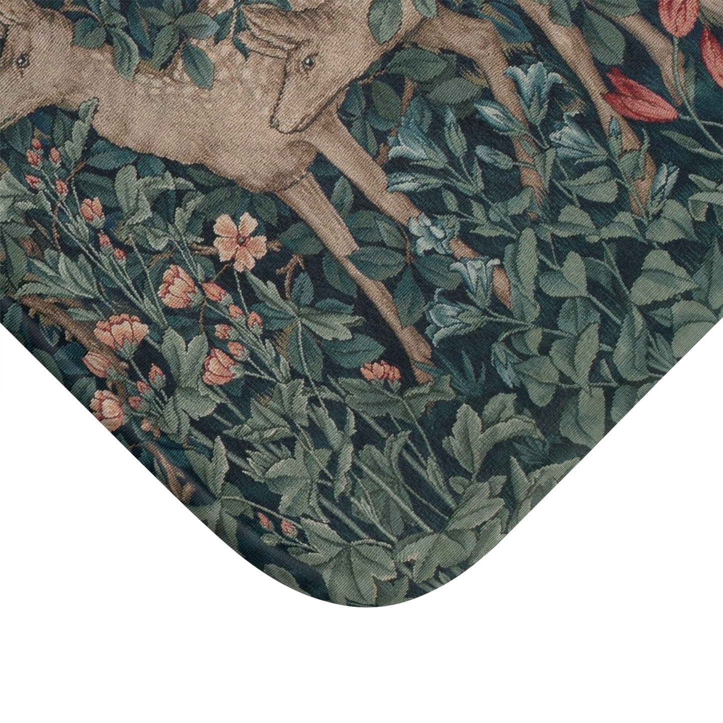 Microfibre Bath Mat inspired by William Morris - Greenery Collection (Dear)