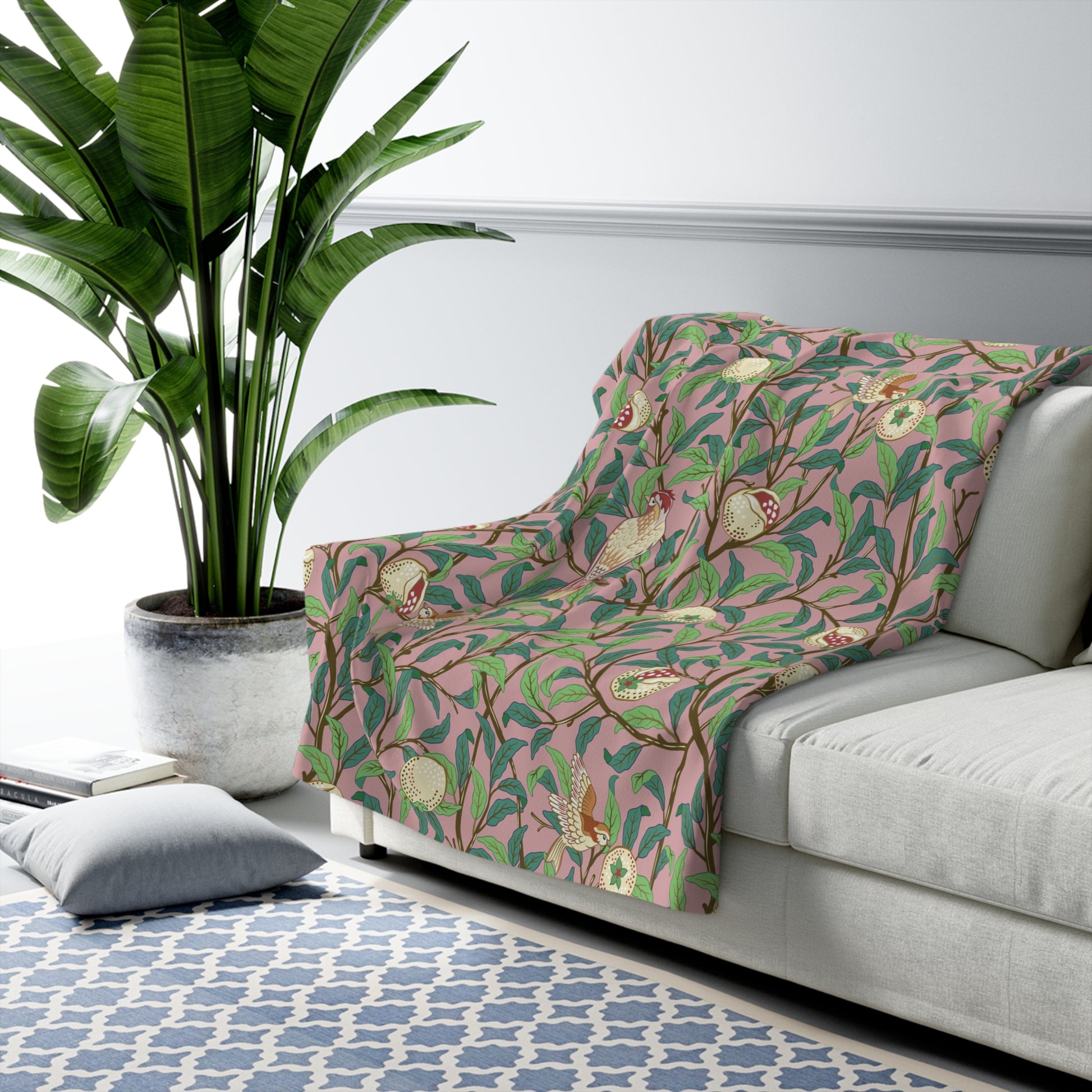william-morris-co-sherpa-fleece-blanket-bird-and-pomegranate-collection-rosella-8