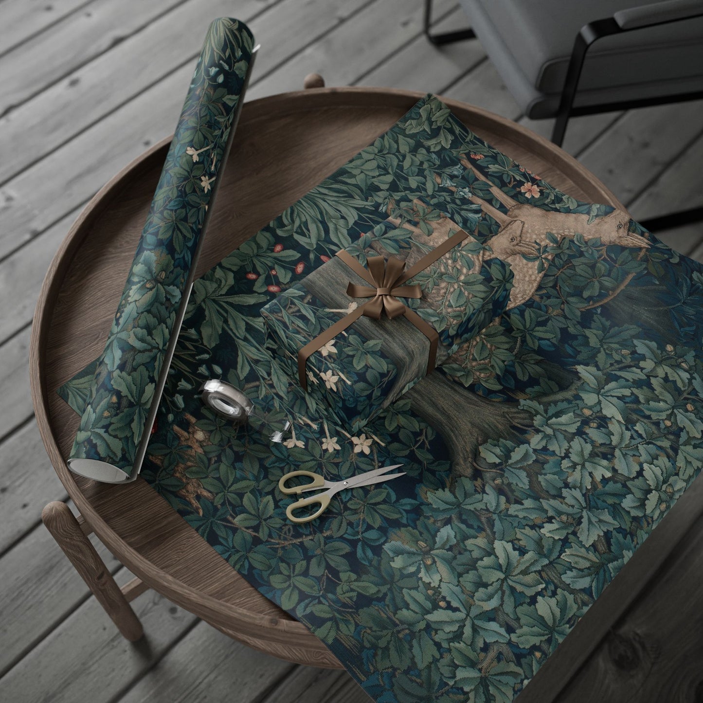 Gift Wrapping Paper inspired by William Morris - Greenery Collection (Dear)
