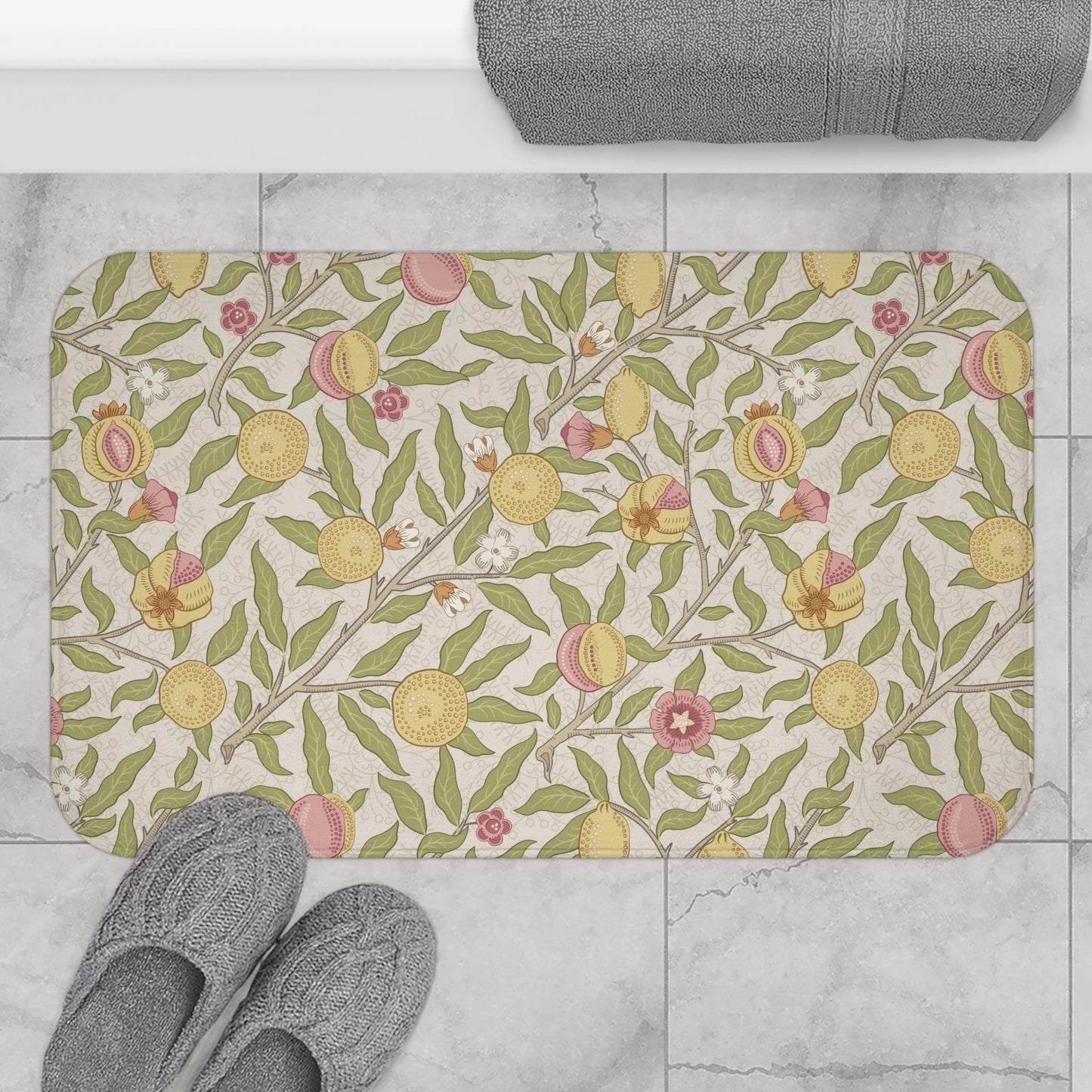 microfibre-bath-mat-by-william-morris-four-fruits-collection-sand-8