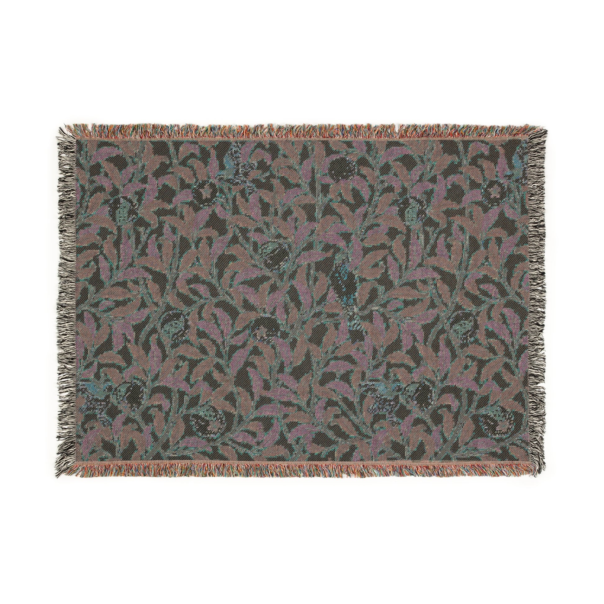 woven-cotton-blanket-william-morris-bird-and-pomegranate-rosella-5