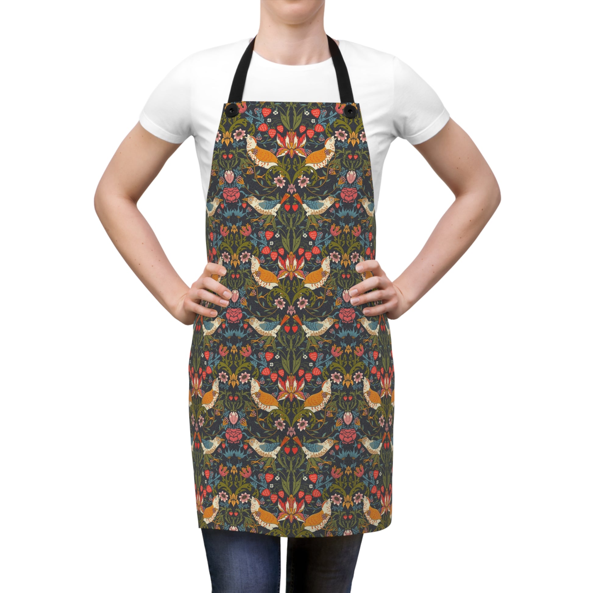 kitchen-apron-by-william-morris-strawberry-thief-collection-ebony-4