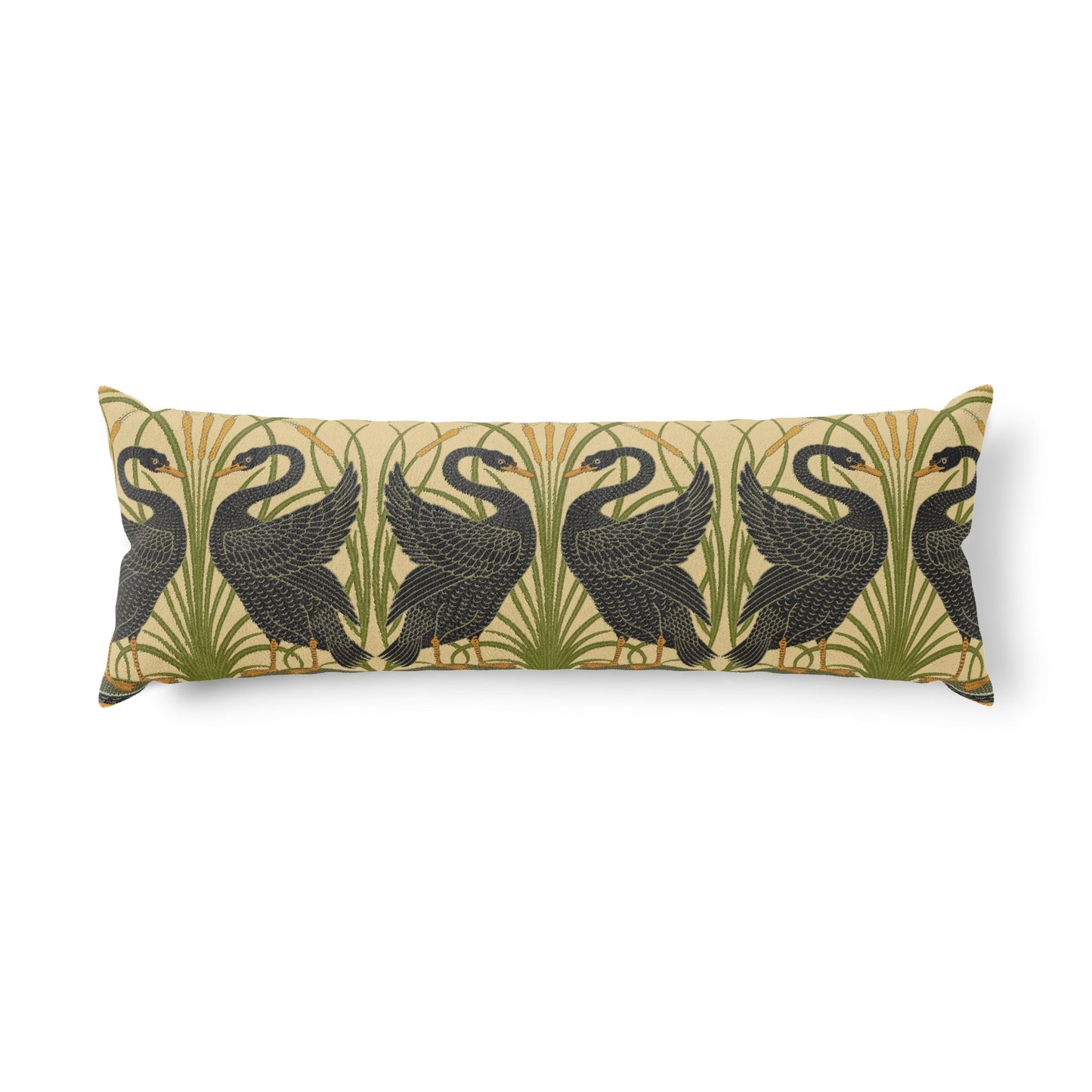 Body Pillow inspired by William Morris - Black Swan Collection (Cygnus Aatratus)