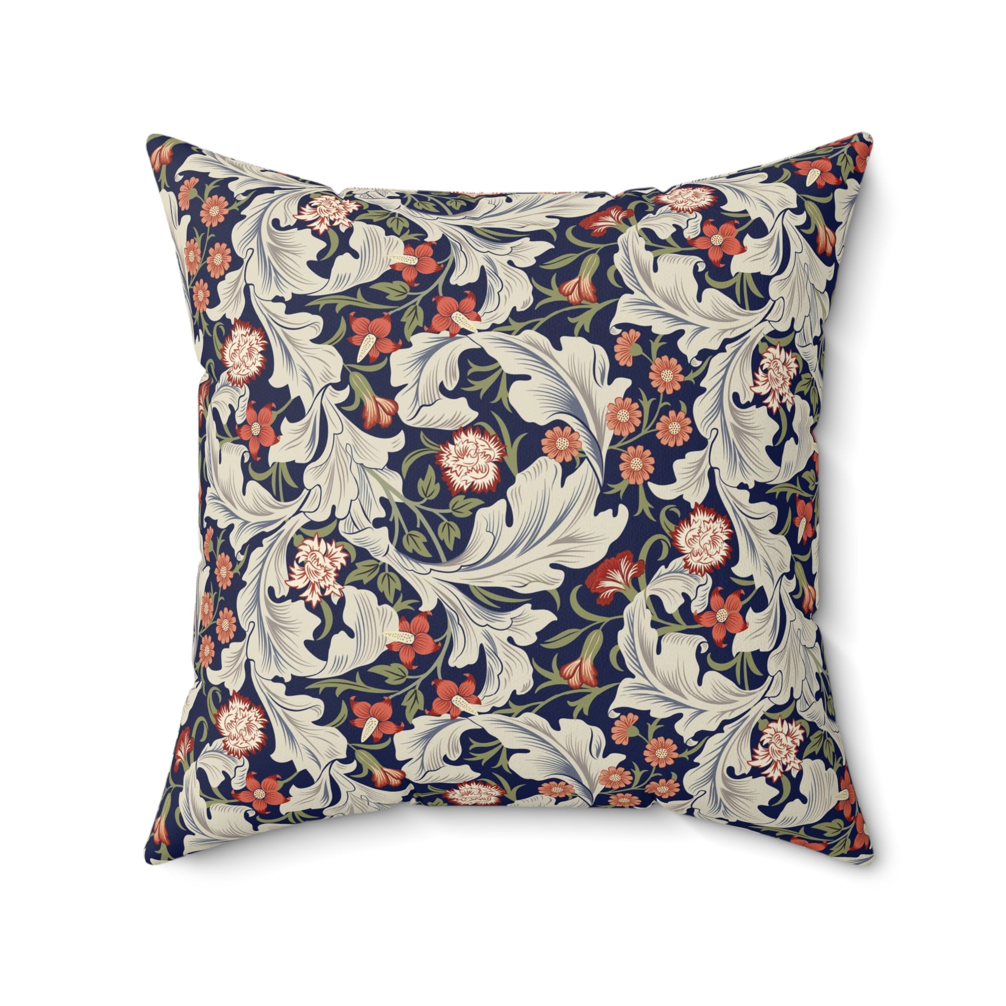 William Morris & Co Faux Suede Cushion Leicester Collection (Royal