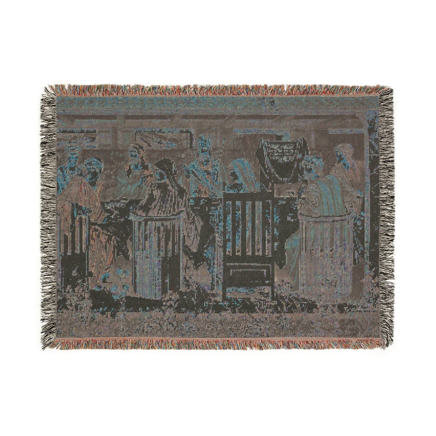 Vintage Woven Blanket - Tapestry Art for Cozy Living Spaces