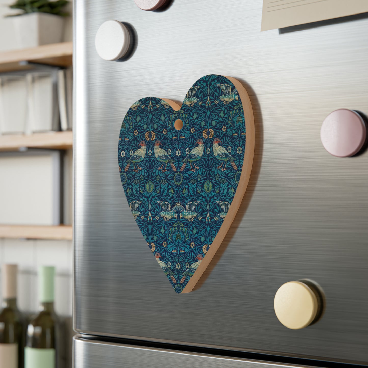 Wooden Christmas Ornaments inspired by William Morris -