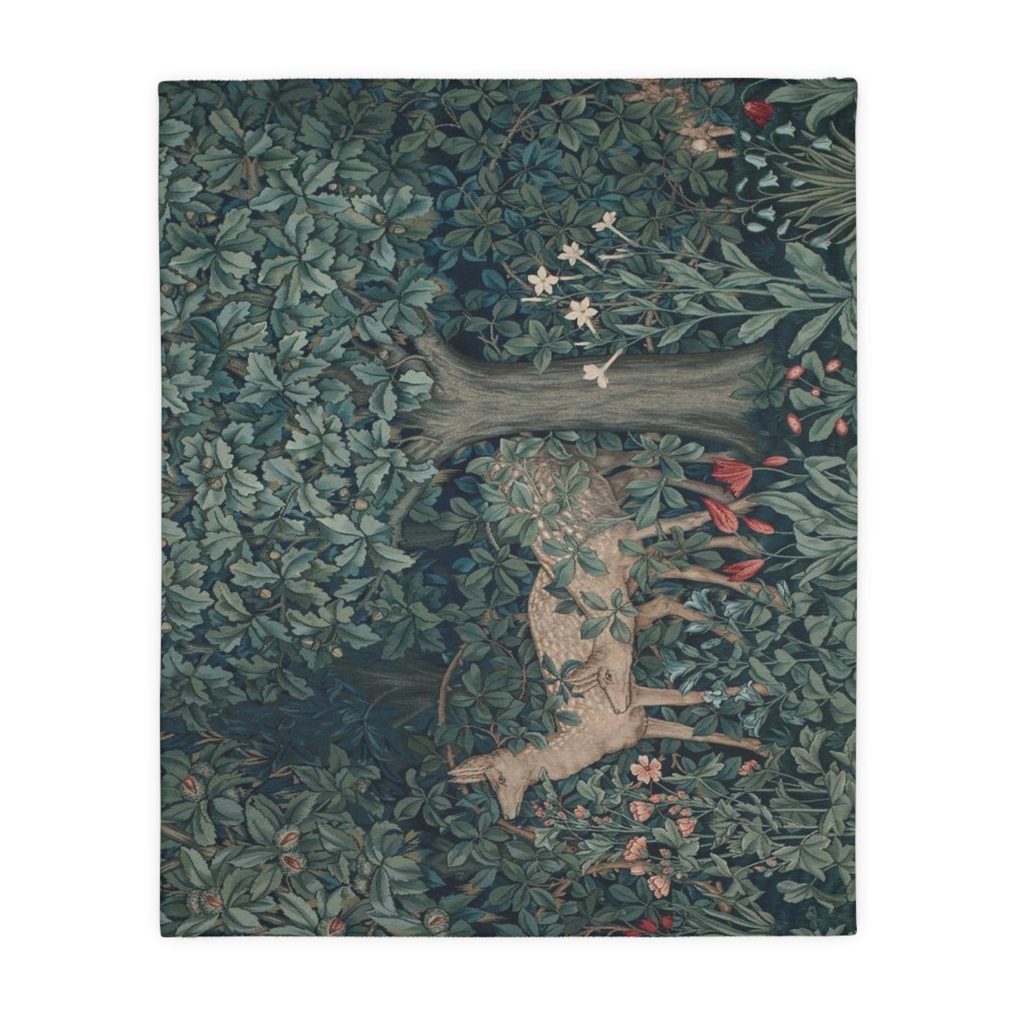 William Morris & Co Luxury Velveteen Minky Blanket (Two-sided print) - Greenery Collection - Dear