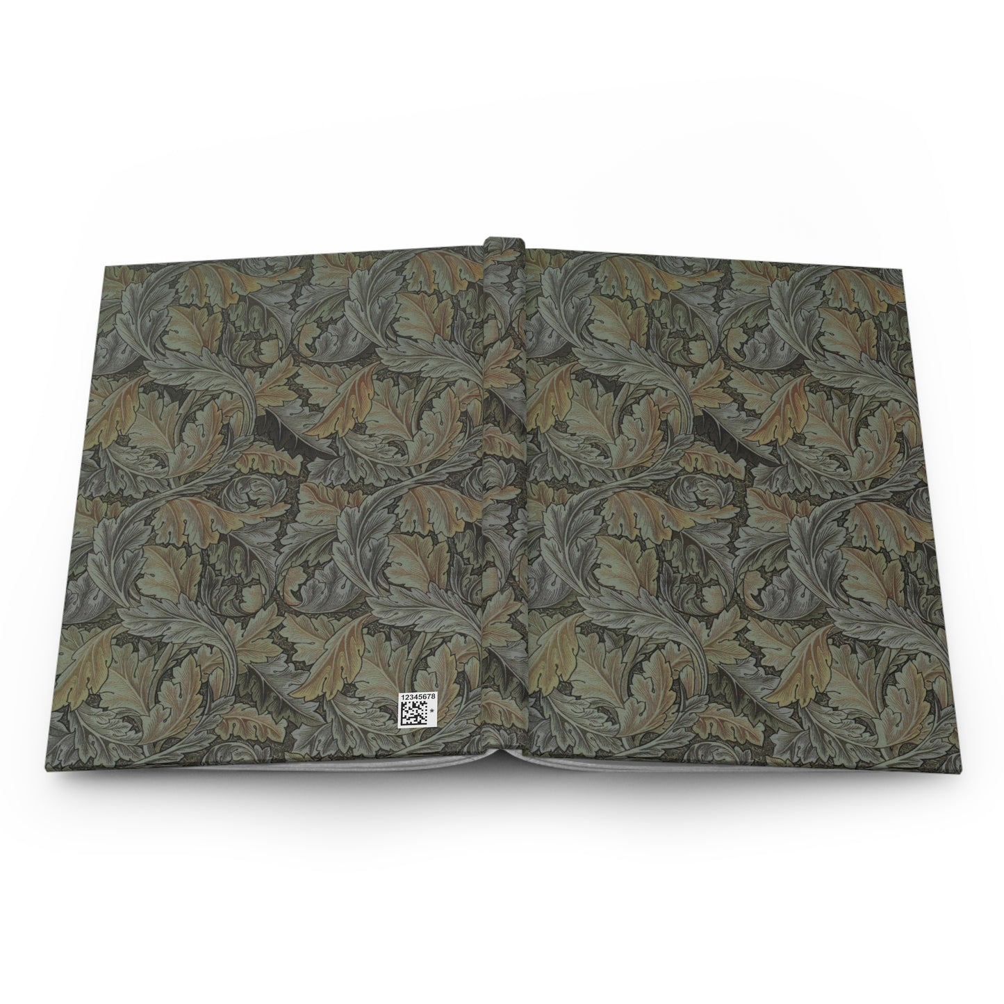 Floral patterned book on a white background
