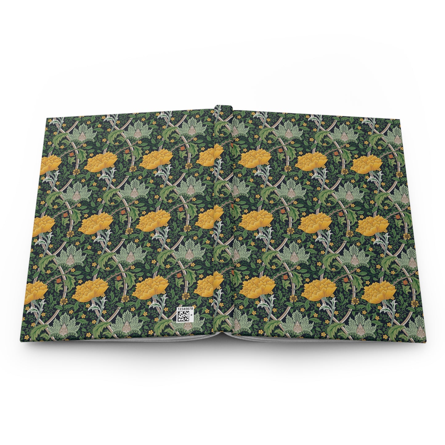 Floral patterned product on a white background