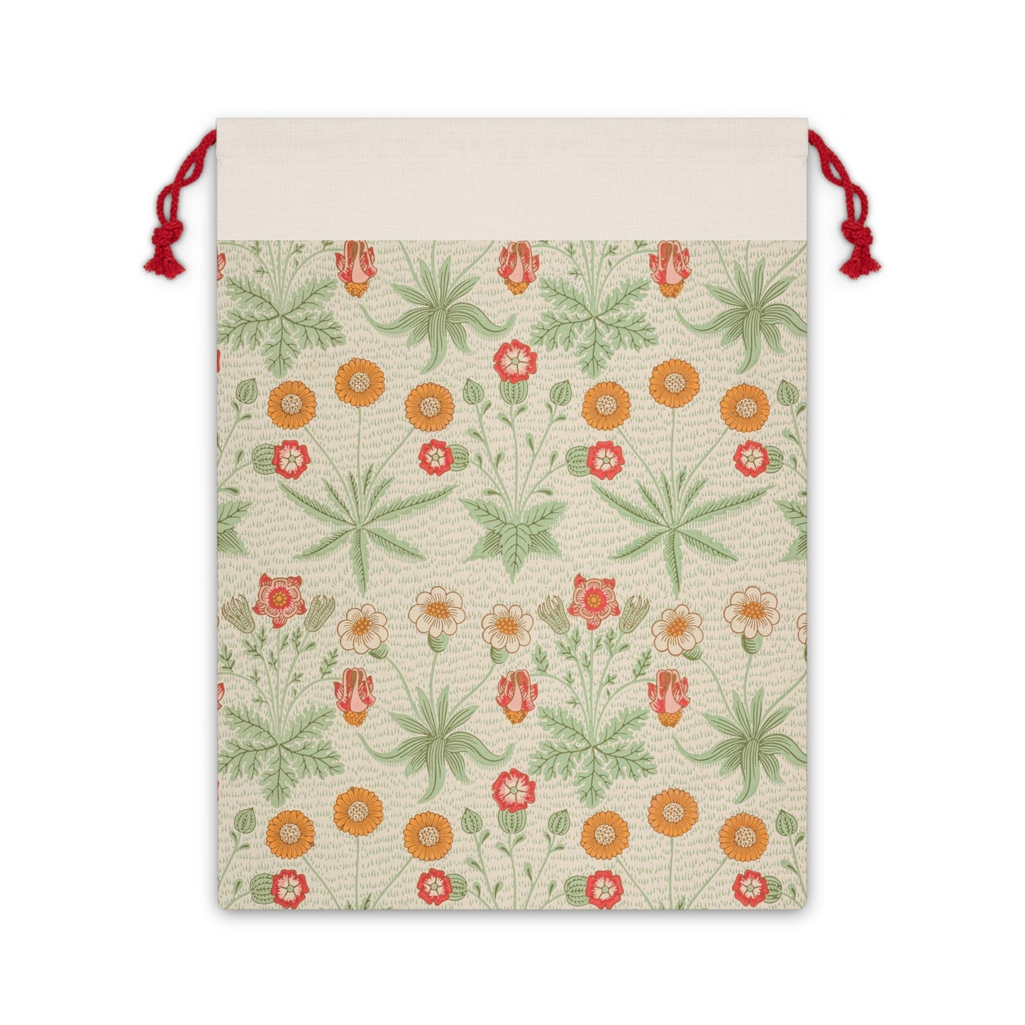 Christmas Santa Sack inspired by William Morris - Daisy Collection