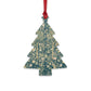 Wooden Christmas Ornaments inspired by William Morris - Melsetter Collection (Evergreen Teal)