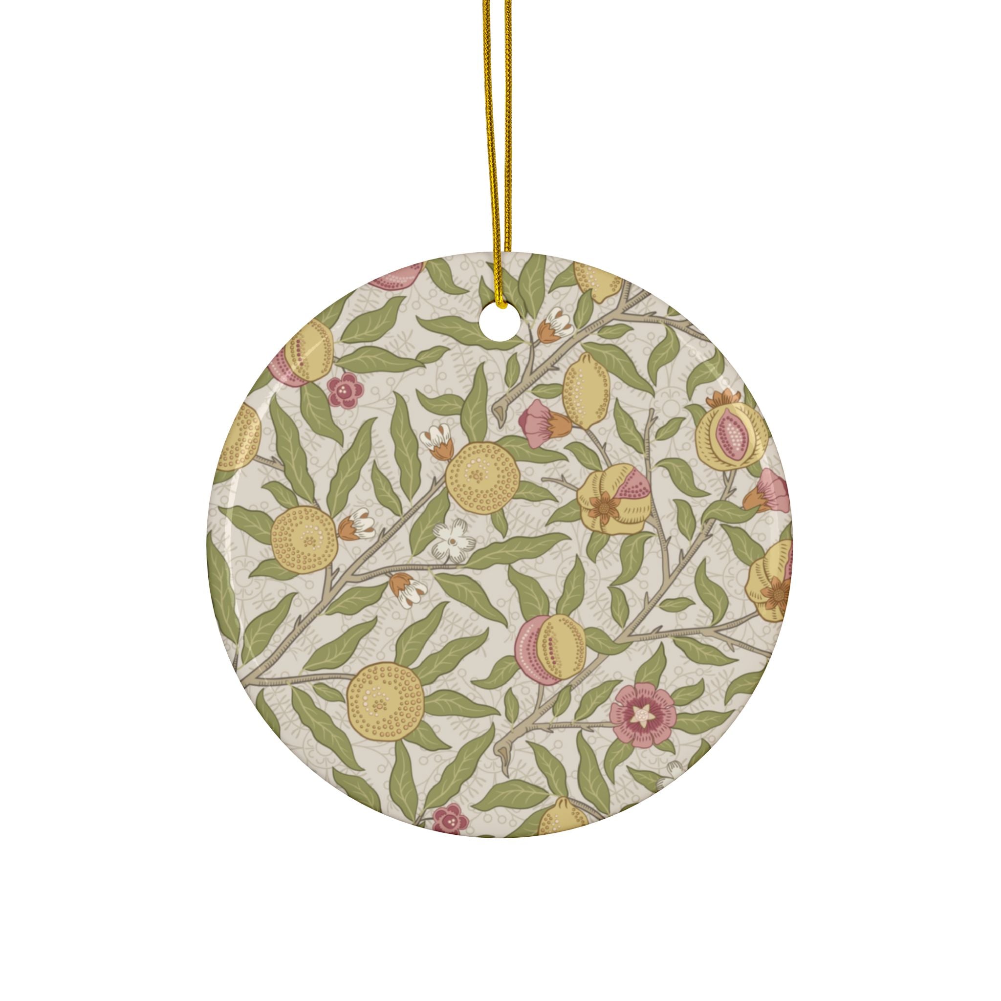 Christmas Ornaments William Morris - Four Fruits (Sand) - 1, 3, 5