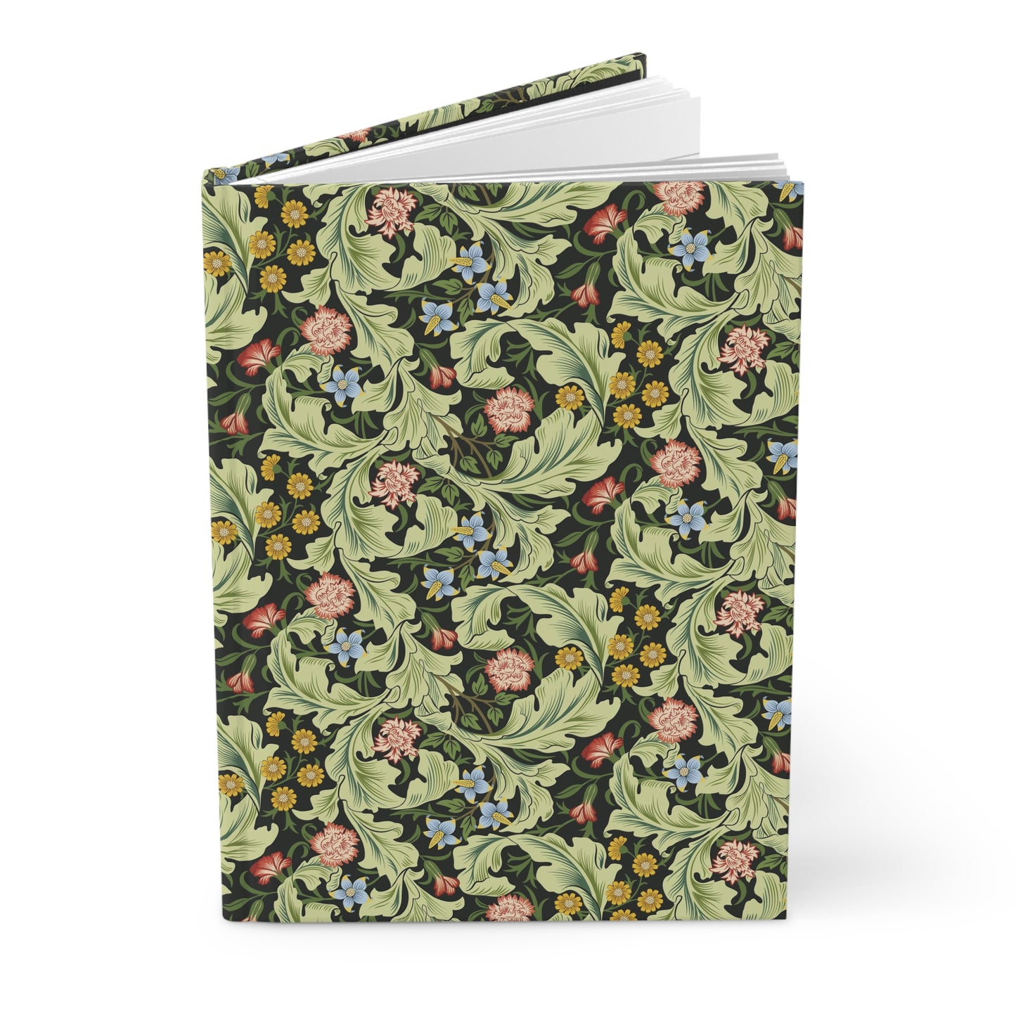 Lined Hardcover Journal inspired by William Morris - Leicester Collection (Green)