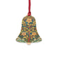 Wooden Christmas Ornaments inspired by William Morris - Rose Wreath Collection