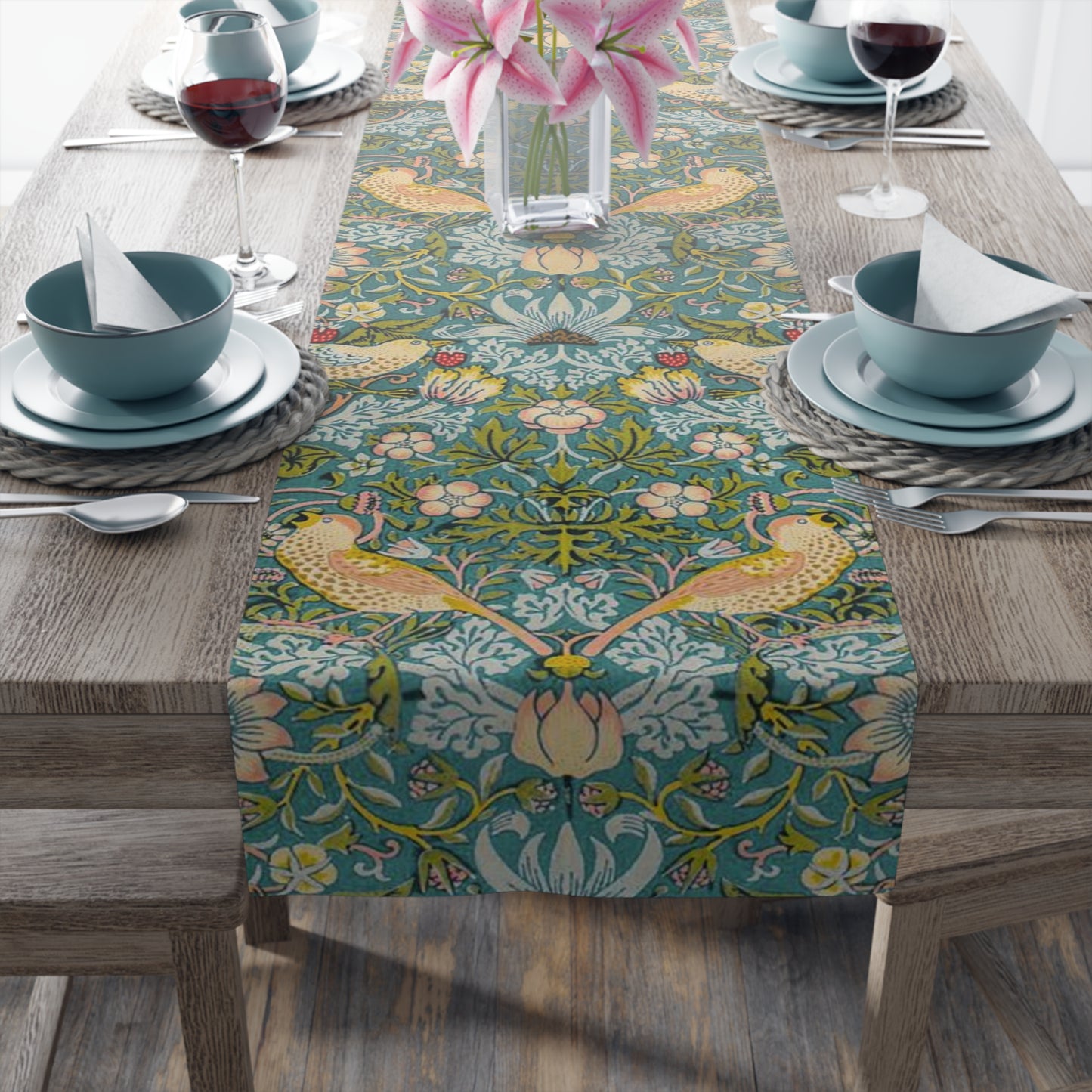 william-morris-co-table-runner-strawberry-thief-collection-duck-egg-blue-5