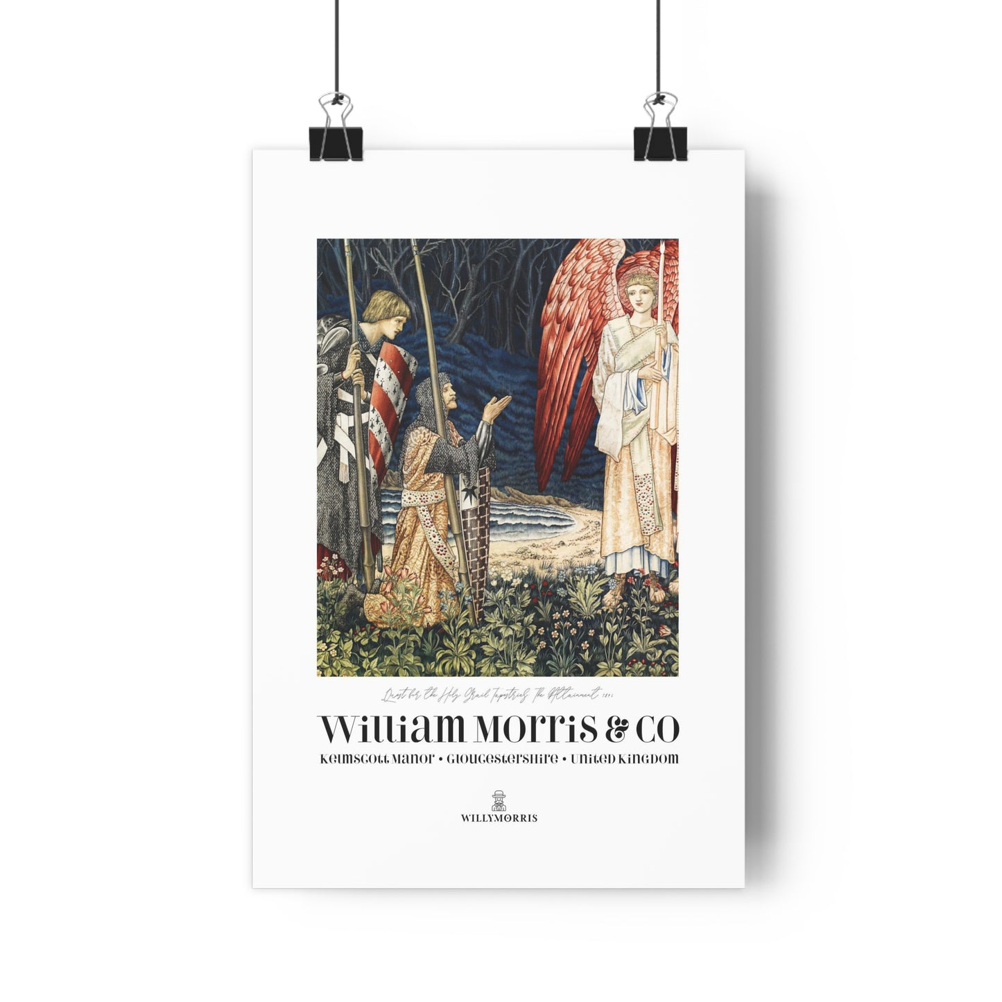 Giclée Art Print inspired by William Morris - Quest for the Holy Grail Collection (Offering)