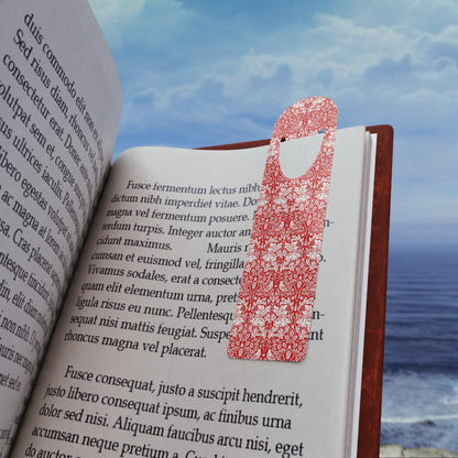 Bookmark inspired by William Morris - Brer Rabbit Collection (Red)