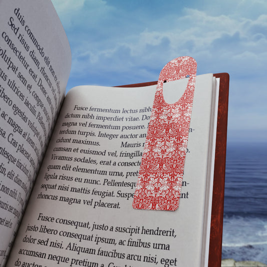 Bookmark inspired by William Morris - Brer Rabbit Collection (Red)