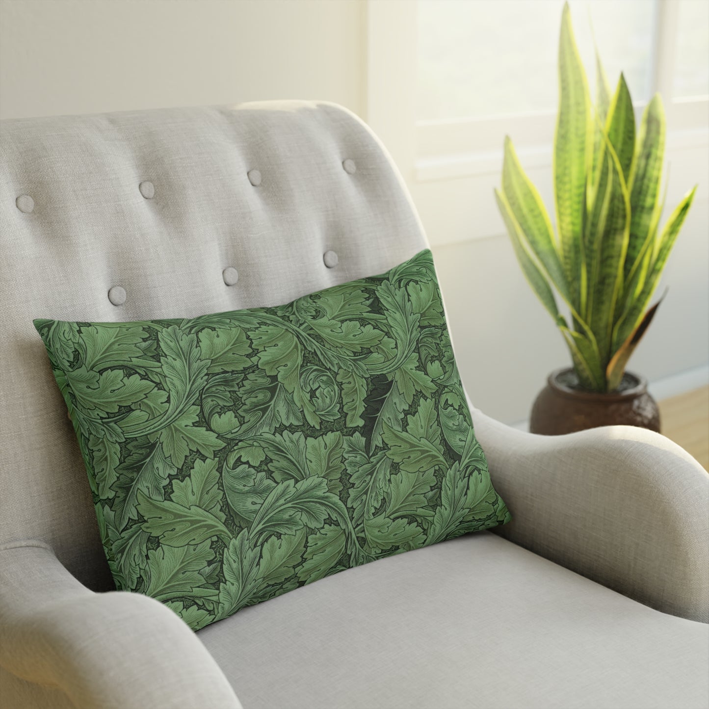 william-morris-co-cotton-drill-cushion-and-cover-acanthus-collection-green-15