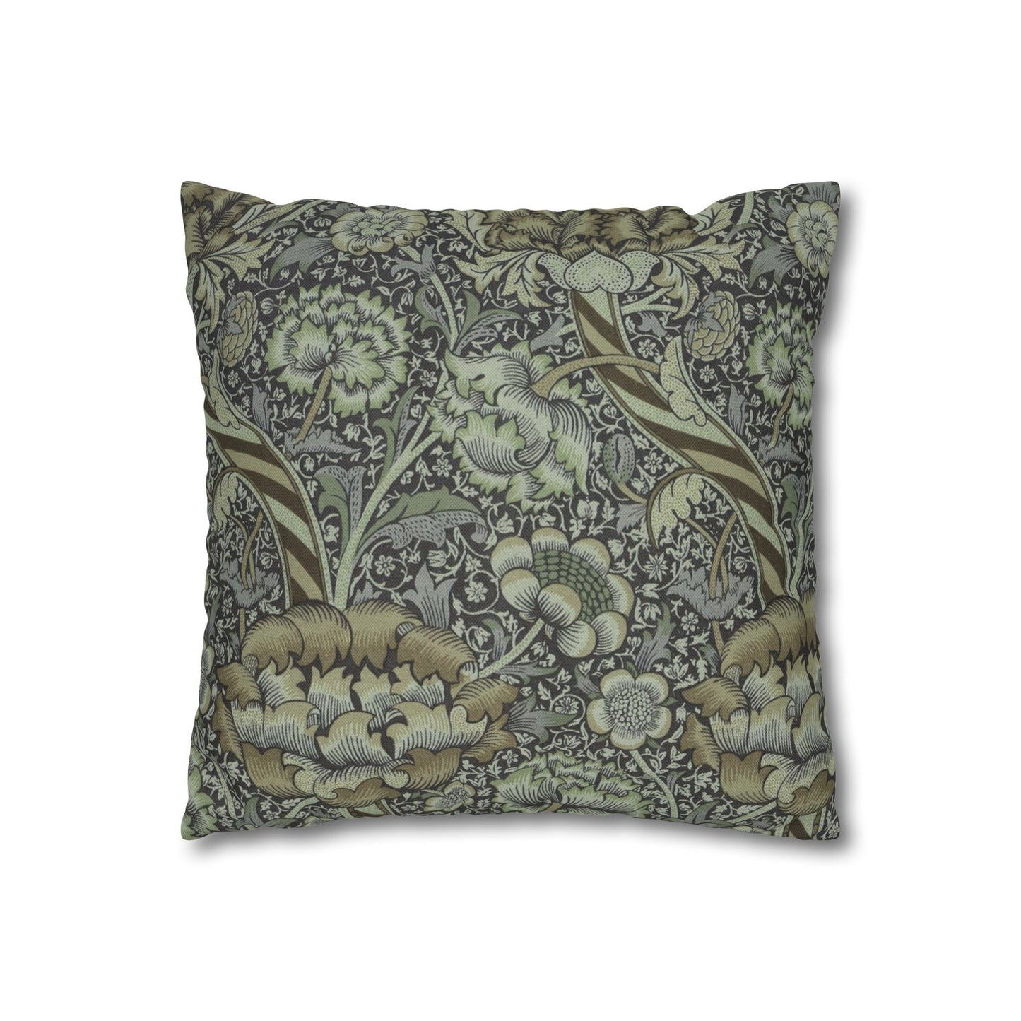 Cushion Cover inspired by William Morris - Wandle Collection (Grey)