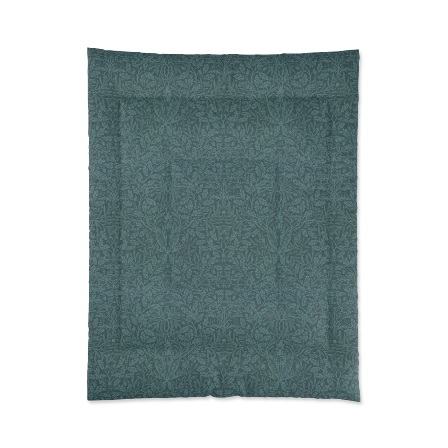 Comforter inspired by William Morris - Acorns & Oak Leaves Collection (Teal)