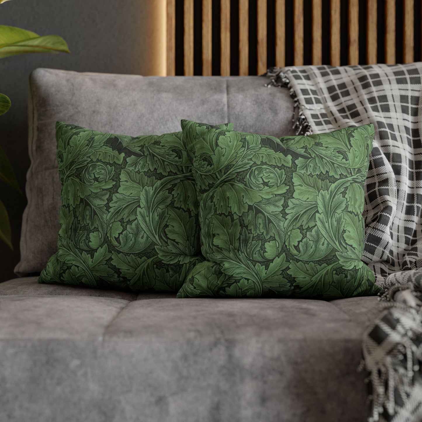 Cushion Cover inspired by William Morris - Acanthus Collection (Green)