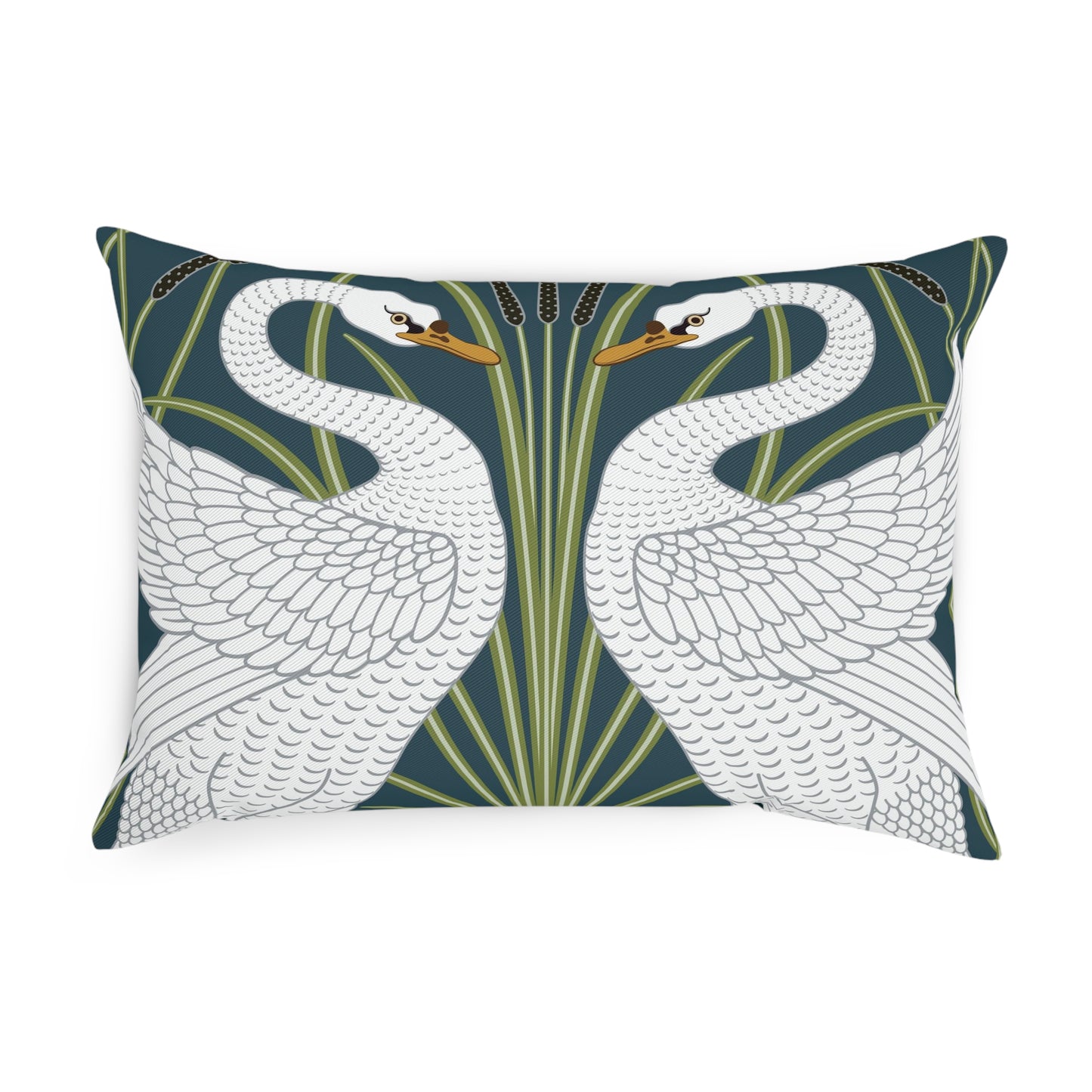 Cotton Drill Cushion inspired by William Morris -