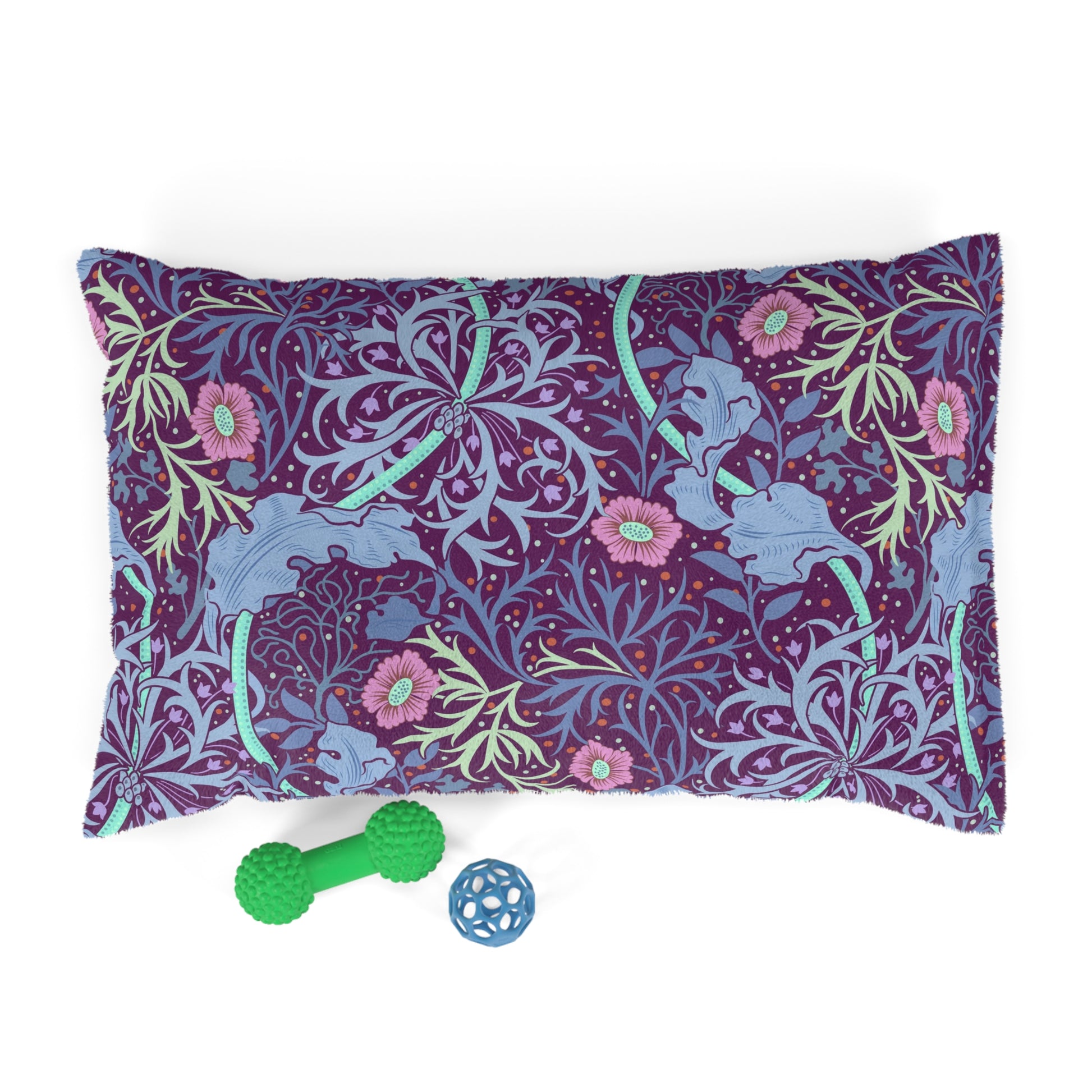 william-morris-co-pet-bed-seaweed-collection-pink-flowers-2