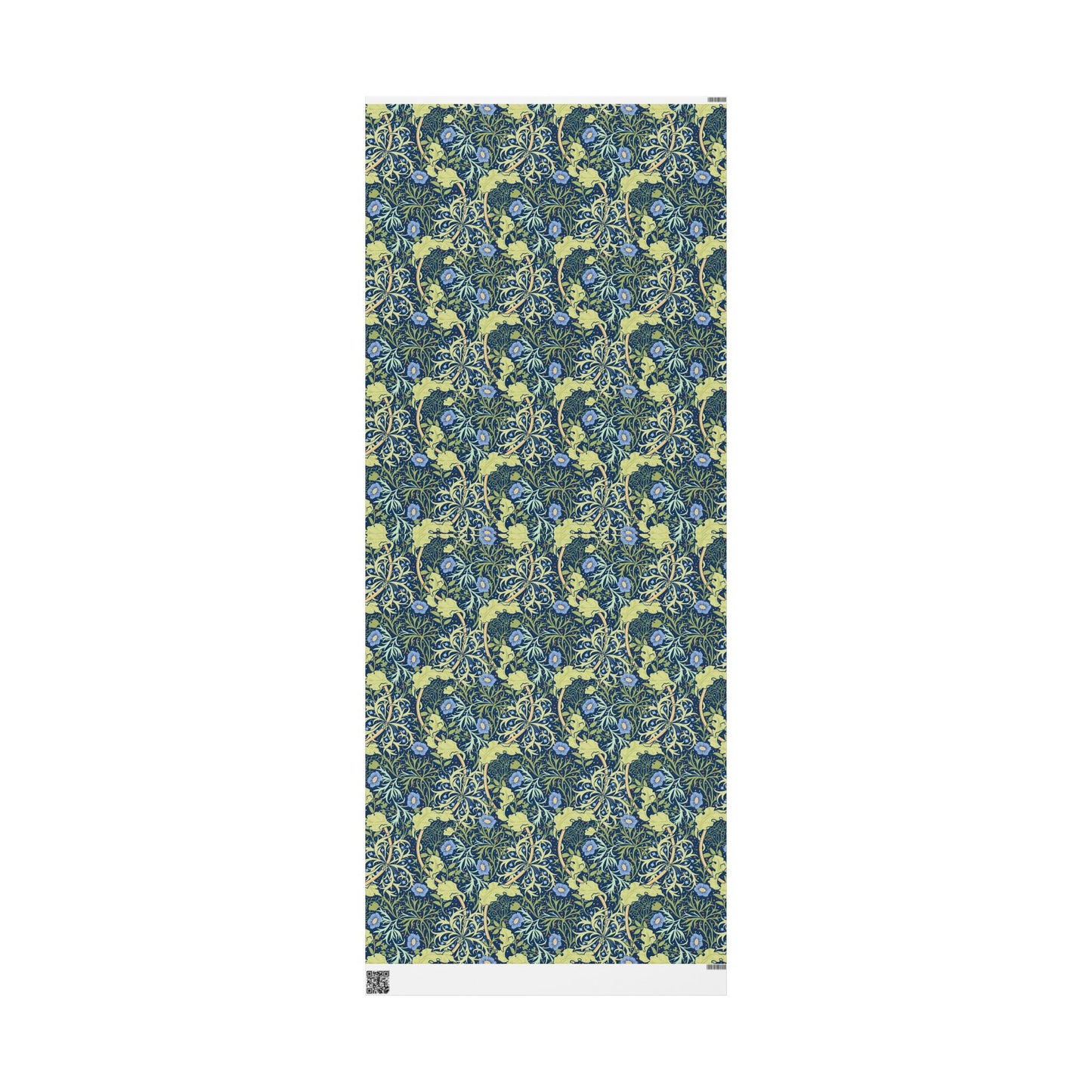 Gift Wrapping Paper inspired by William Morris - Seaweed Collection (Blue Flower)