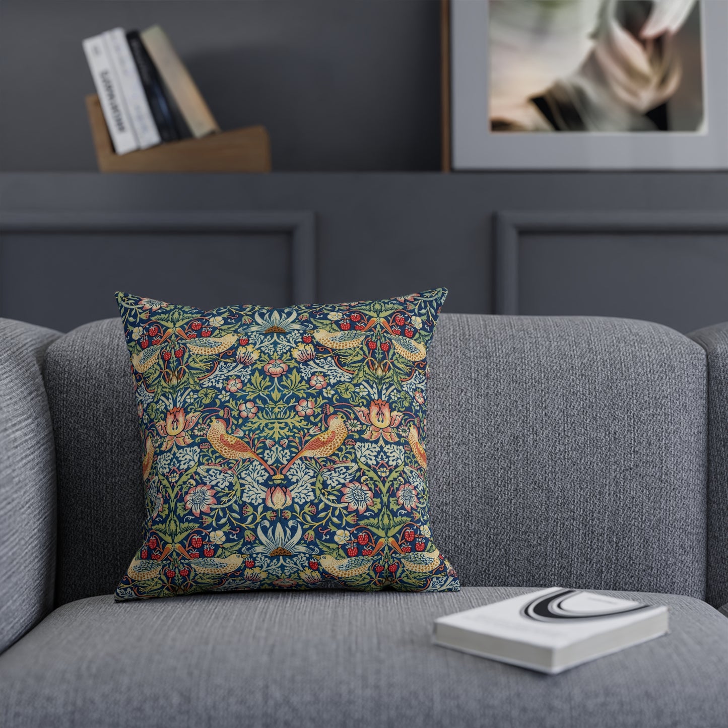 William Morris & Co Cushion and Cushion Cover - Strawberry Thief Collection