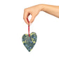 Wooden Christmas Ornaments inspired by William Morris -