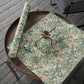 Gift Wrapping Paper inspired by William Morris - Golden Lily Collection (Mineral)